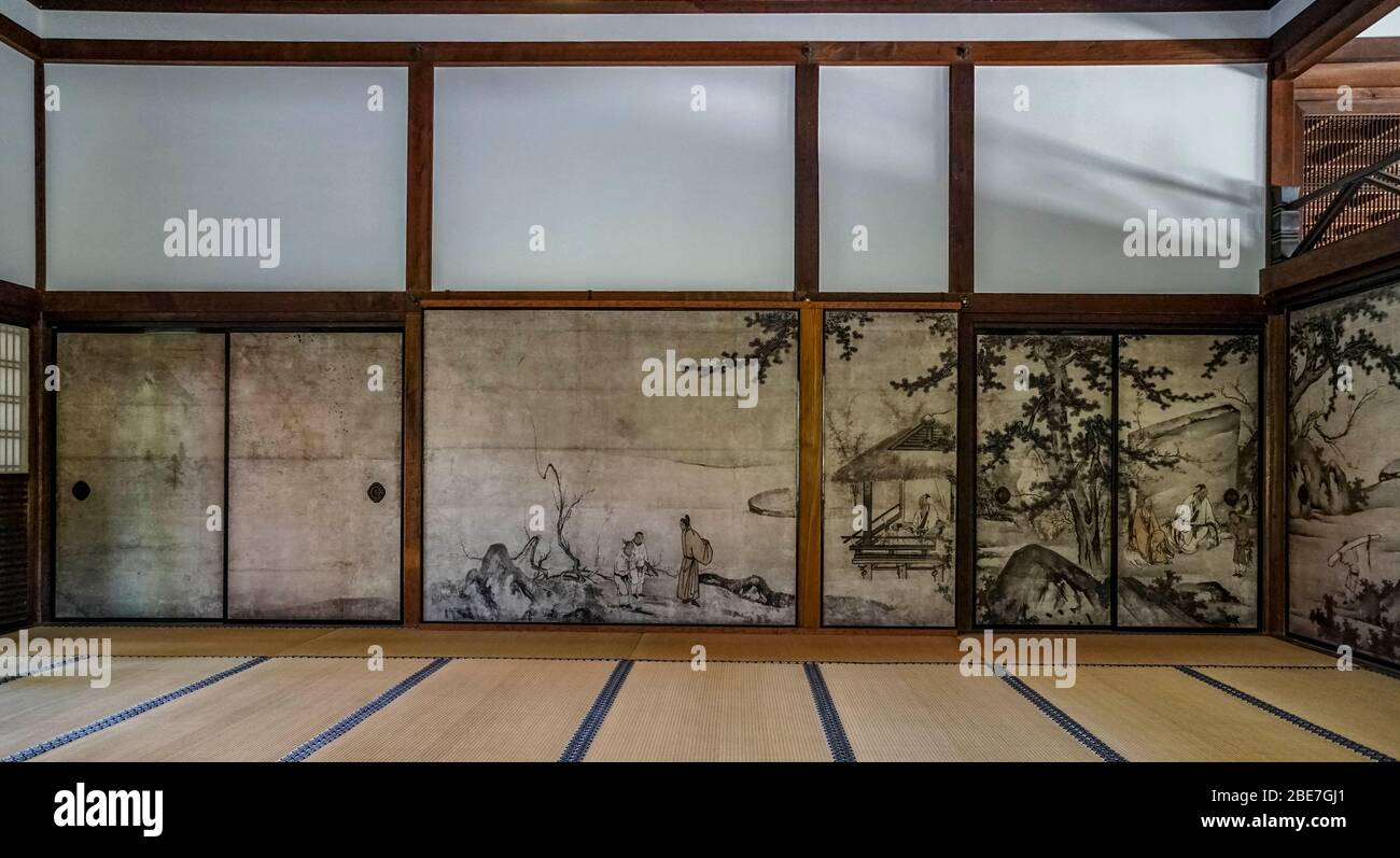 Japanese temple painting hires stock photography and images Alamy