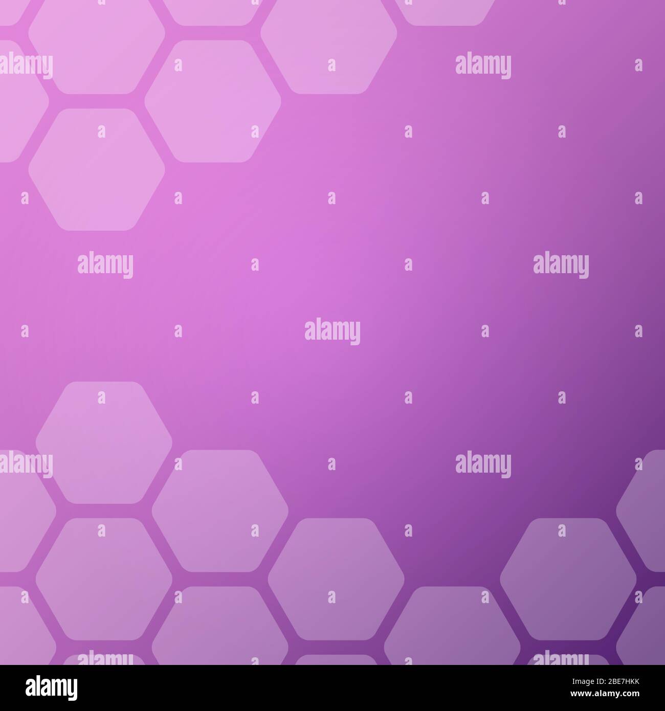 Abstract purple background with hexagons. Web blank card design. Vector illustration. Stock Vector