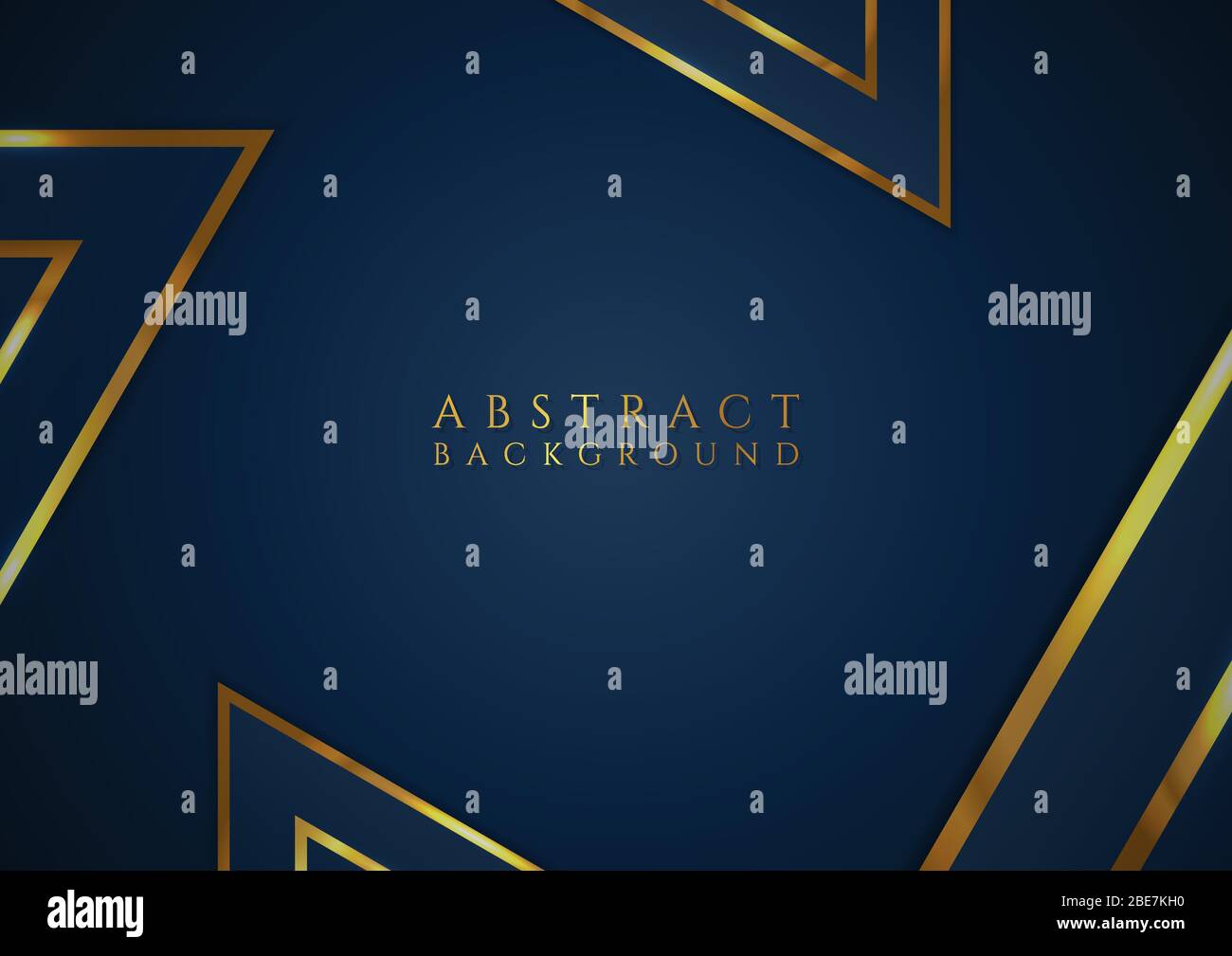 Abstract triangle shape background dark tone light gold modern style. vector illustration. Stock Vector