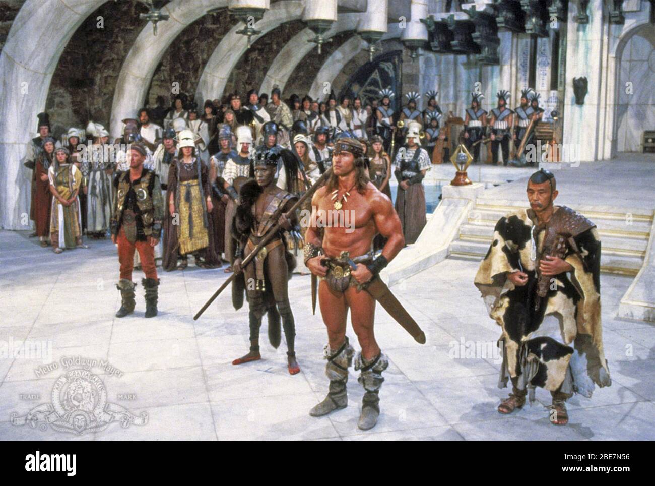 CONAN THE DESTROYER 1984 Universal Pictures film with Arnold Schwarzenegger Stock Photo