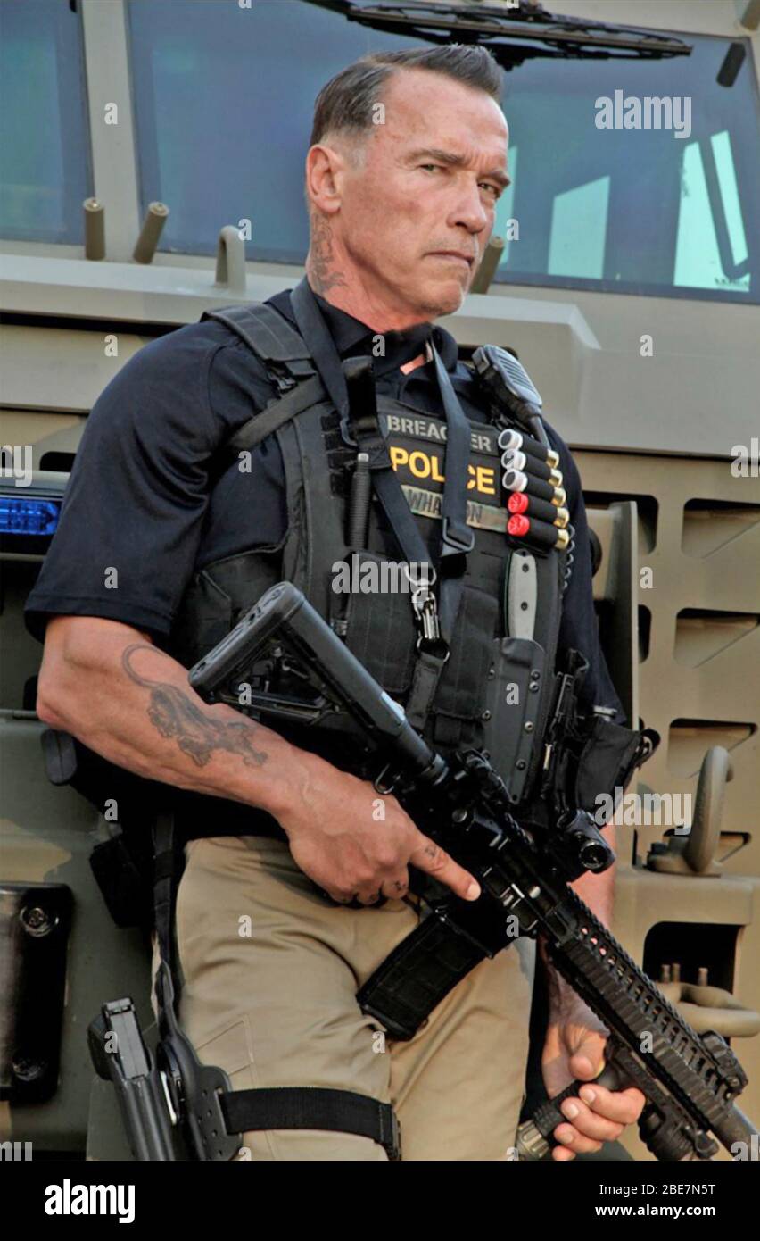 SABOTAGE 2014 Open Road Films production with Arnold Schwarzenegger Stock Photo