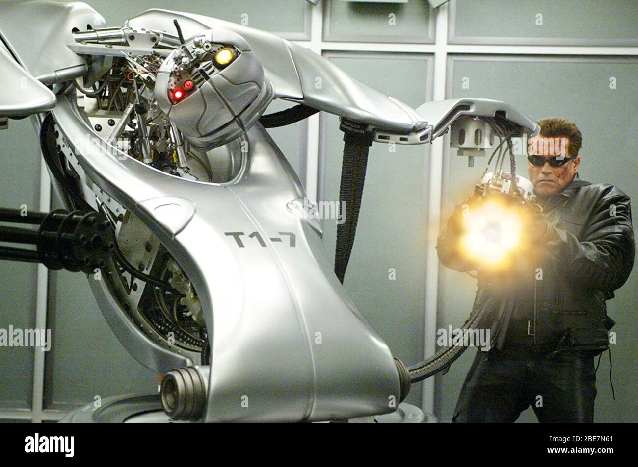 TERMINATOR 3: RISE OF THE MACHINES (aka T3) 2003 Columbia/TriStar Pictures film with Arnold Schwarzenegger. Stock Photo