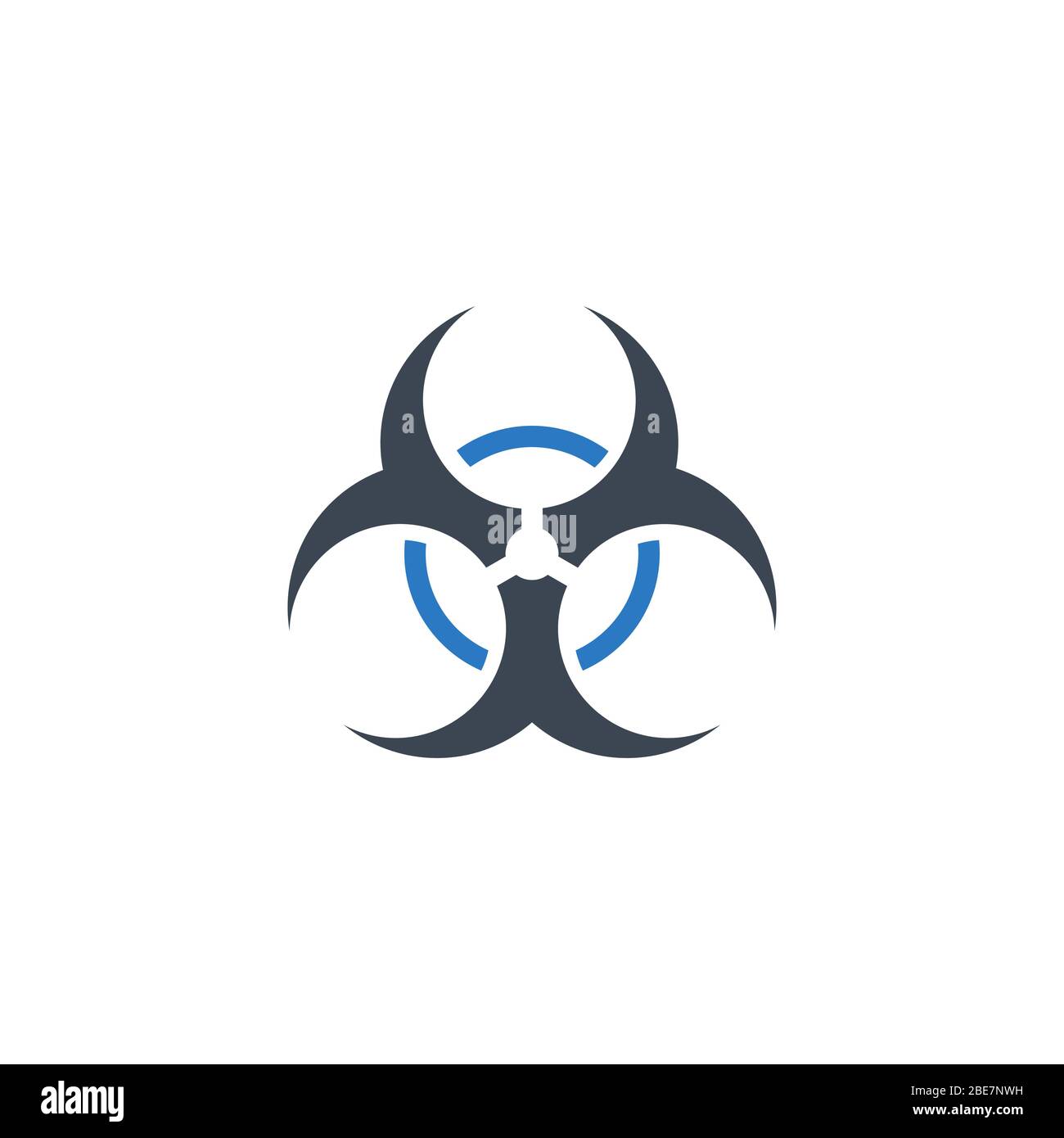 Biological Hazard related vector glyph icon. Stock Vector
