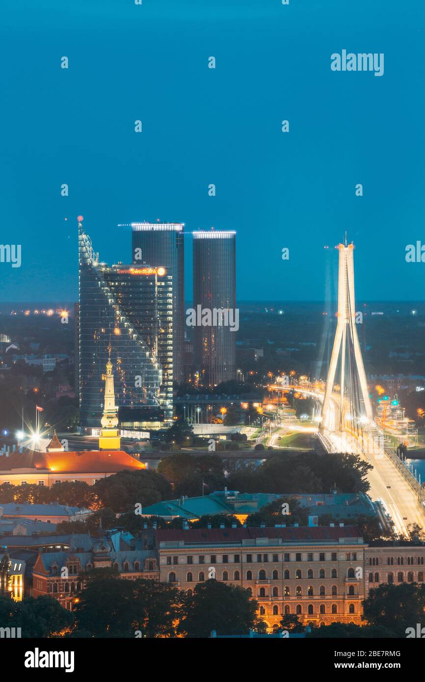 Eclipse Building Riga Bridge buildi hi-res stock photography and images - Alamy