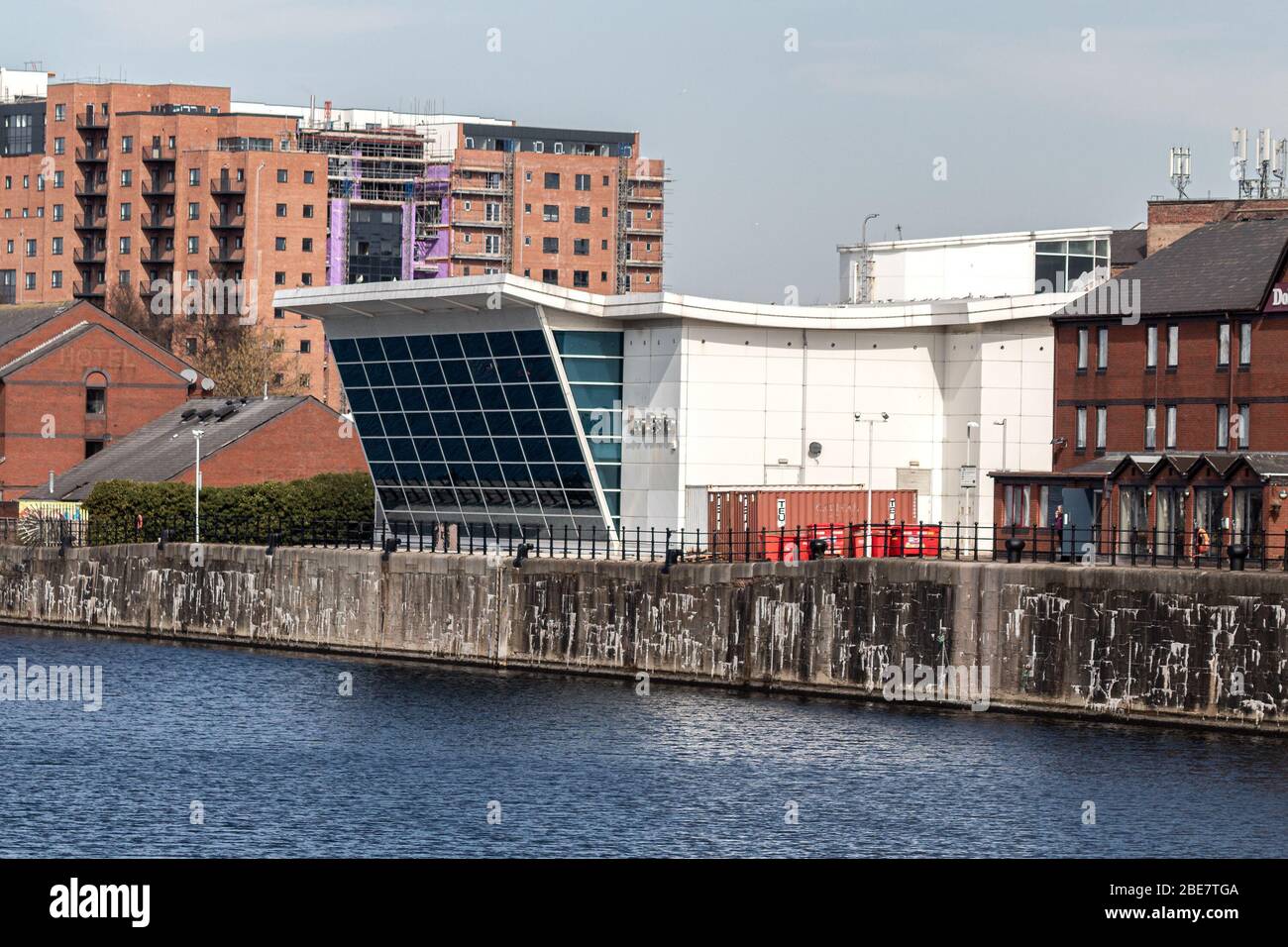 Grosvenor Leo Casino, overlooking Queens Dock, Chaloner Street, Liverpool Stock Photo