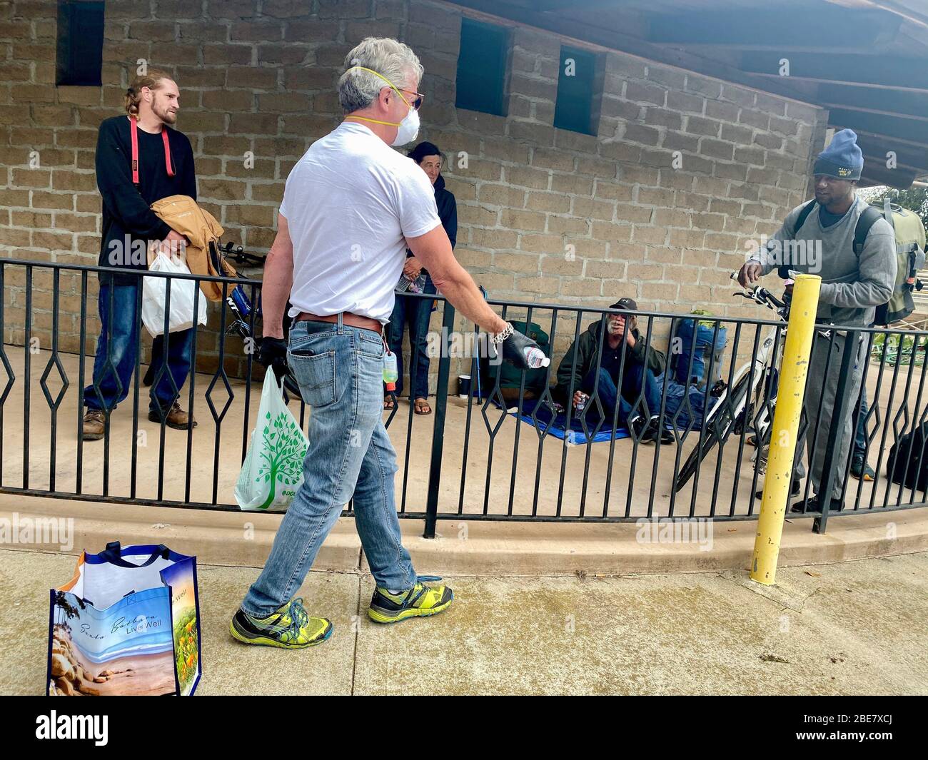 Santa Barbara California Usa 12th Apr The Situation For The Homeless Becomes Ever More Dire As The Corona Virus Hits The Streets Full Force The Second Victim Of Covid 19 To Die