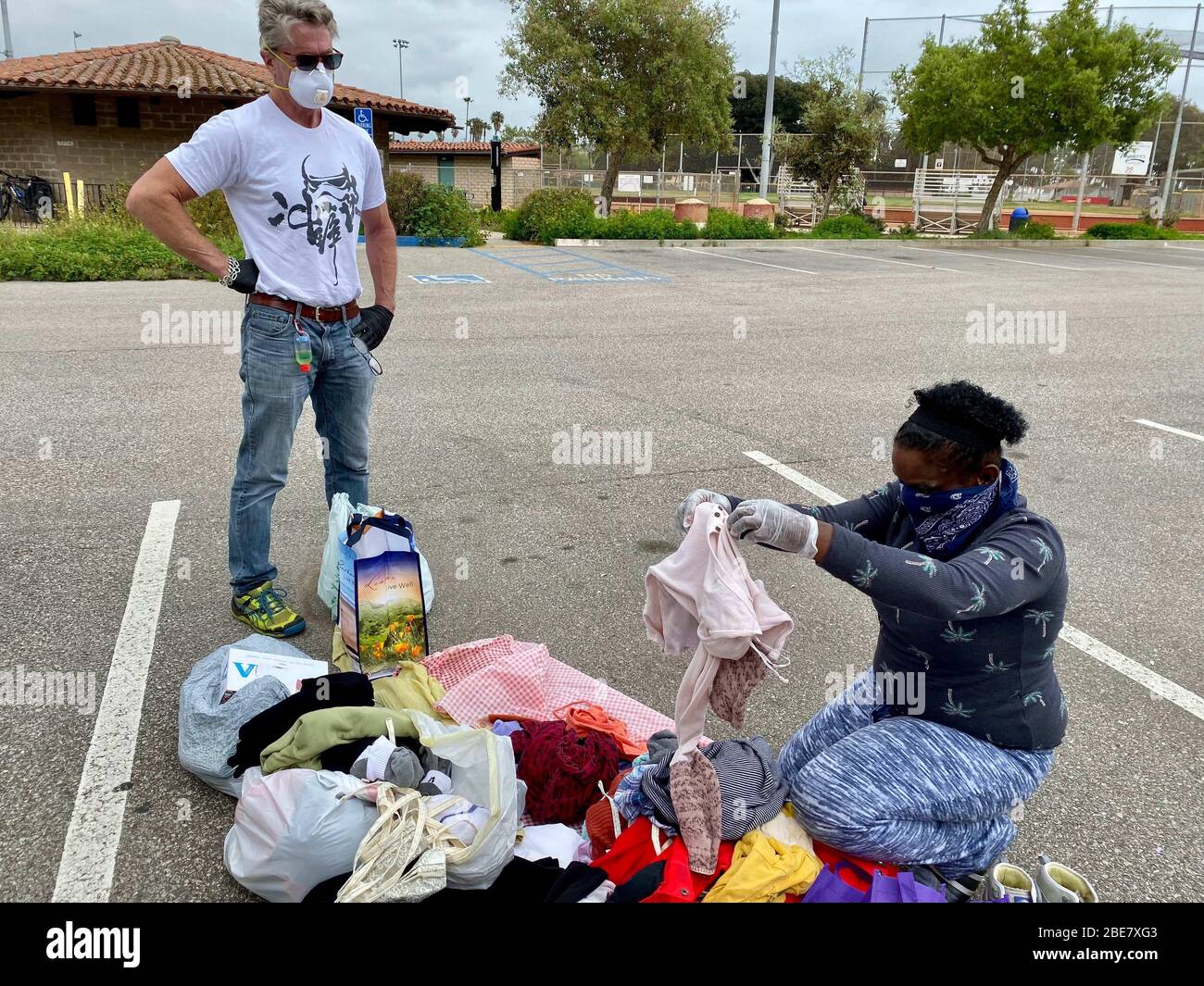 Santa Barbara California Usa 12th Apr The Situation For The Homeless Becomes Ever More Dire As The Corona Virus Hits The Streets Full Force The Second Victim Of Covid 19 To Die