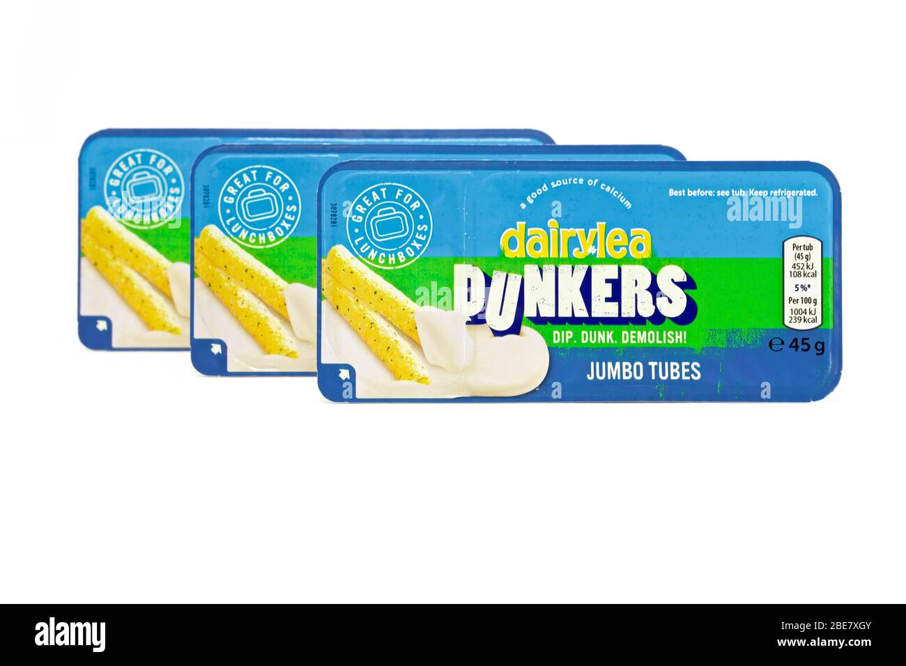 Dairylea dunkers on a white background Stock Photo