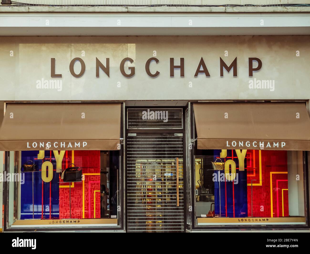 Longchamp Store - Paris Illustration of the logo and boutique of
