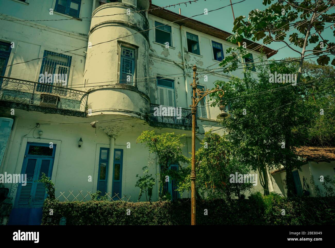 Derelict apartment building in Rio de Janeiro, Brazil Stock Photo