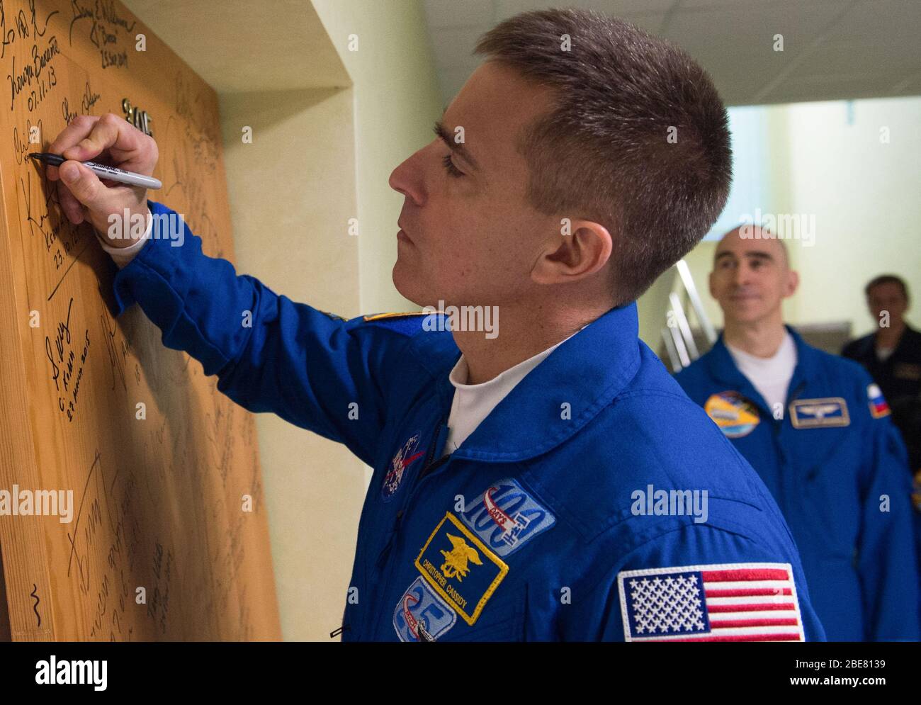 nasa astronaut and expedition 63 commander chris... BAIKONUR, KAZAKHSTAN - 08 April 2020 - Expedition 63 crewmember Chris ...