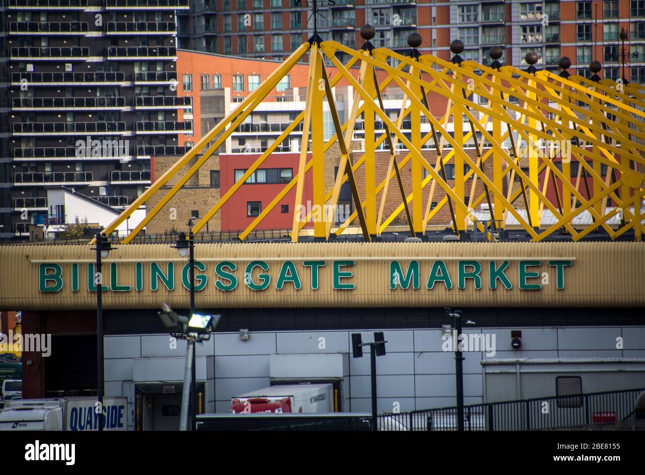 LONDON OCTOBER, 2018 Billingsgate Fish Market in Canary Wharf. The UK