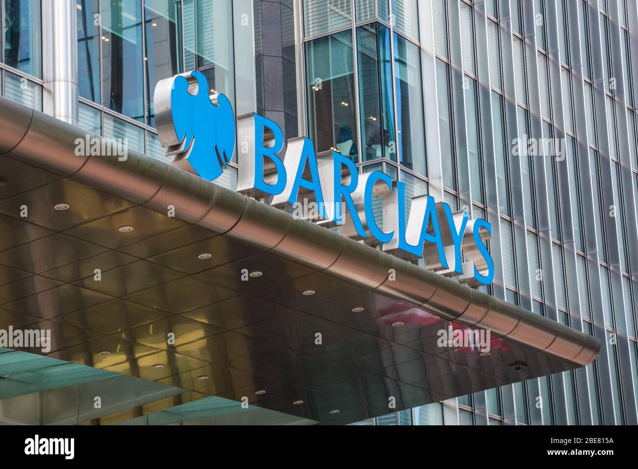 LONDON- Barclays building in Canary Wharf- headquarters on ...