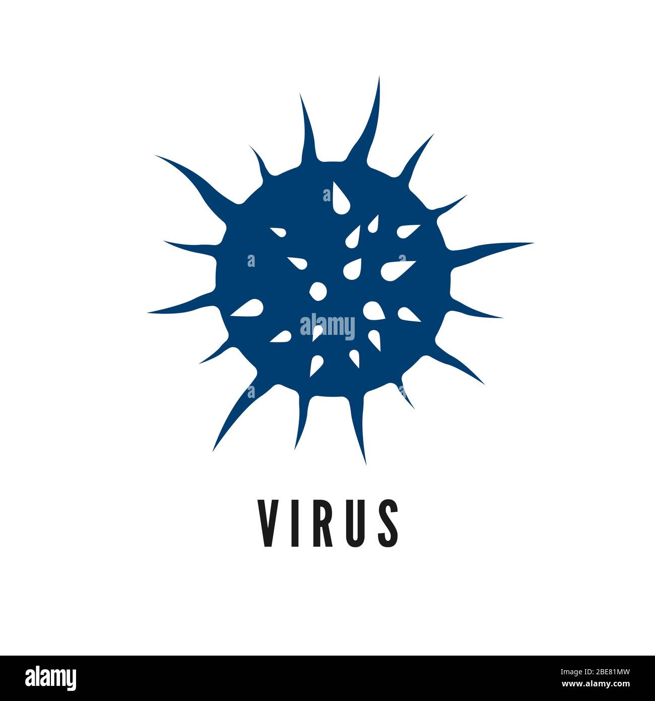 Virus. Flu infection. Symbol Corona Virus Infection. Dangerous disease. Vector illustration Stock Vector