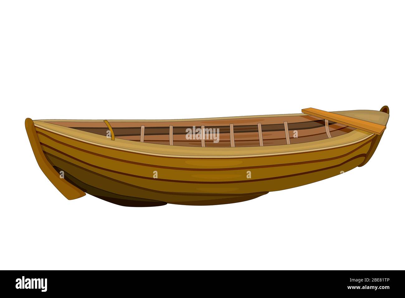 Empty rowboat Stock Vector Images - Alamy