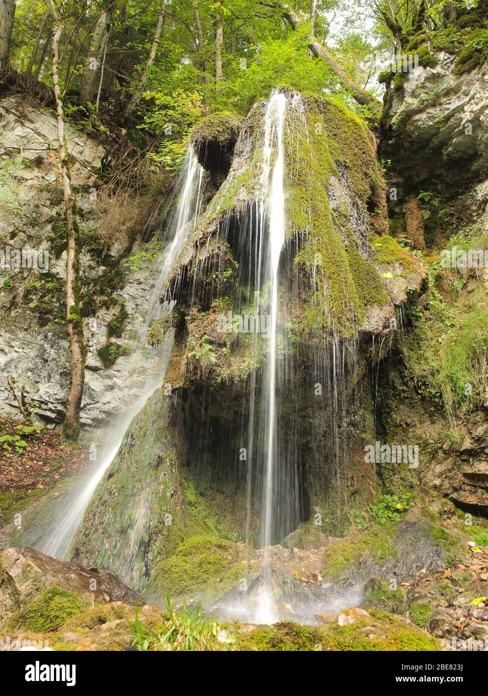 Waterfall in the Wutach Gorge, Black Forest, Germany Stock Photo