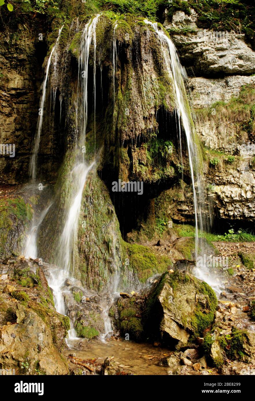 Waterfall in the Wutach Gorge, Black Forest, Germany Stock Photo