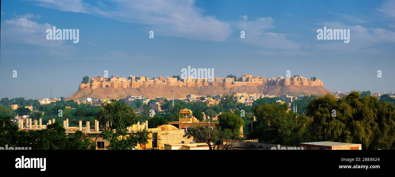 Jaisalmer Fort Known As The Golden Fort Sonar Quila Jaisalmer India 