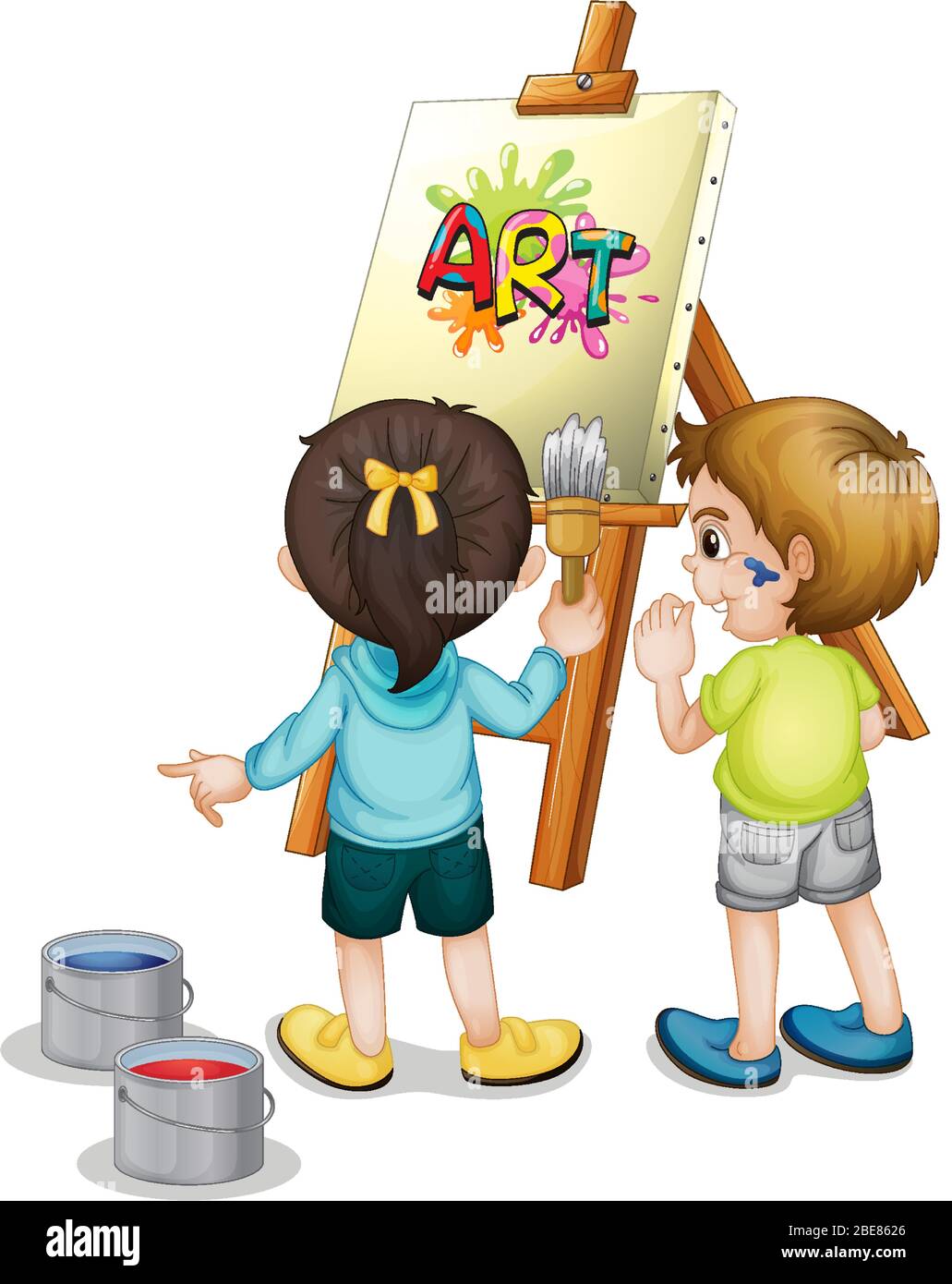 Children Painting Clipart