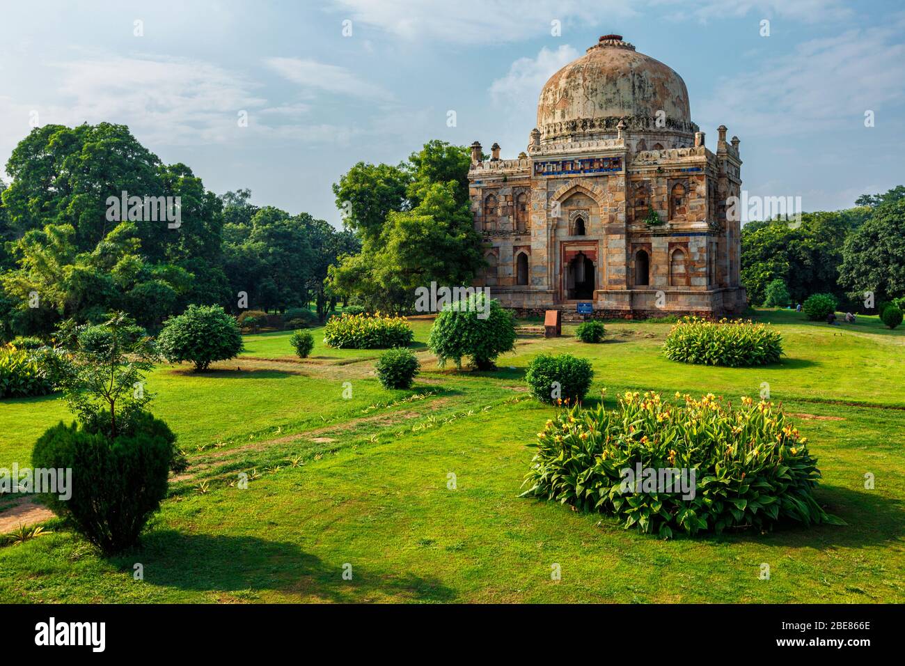 Sheesh Gumbad tomb in Lodi Gardens city park in Delhi, India Stock Photo