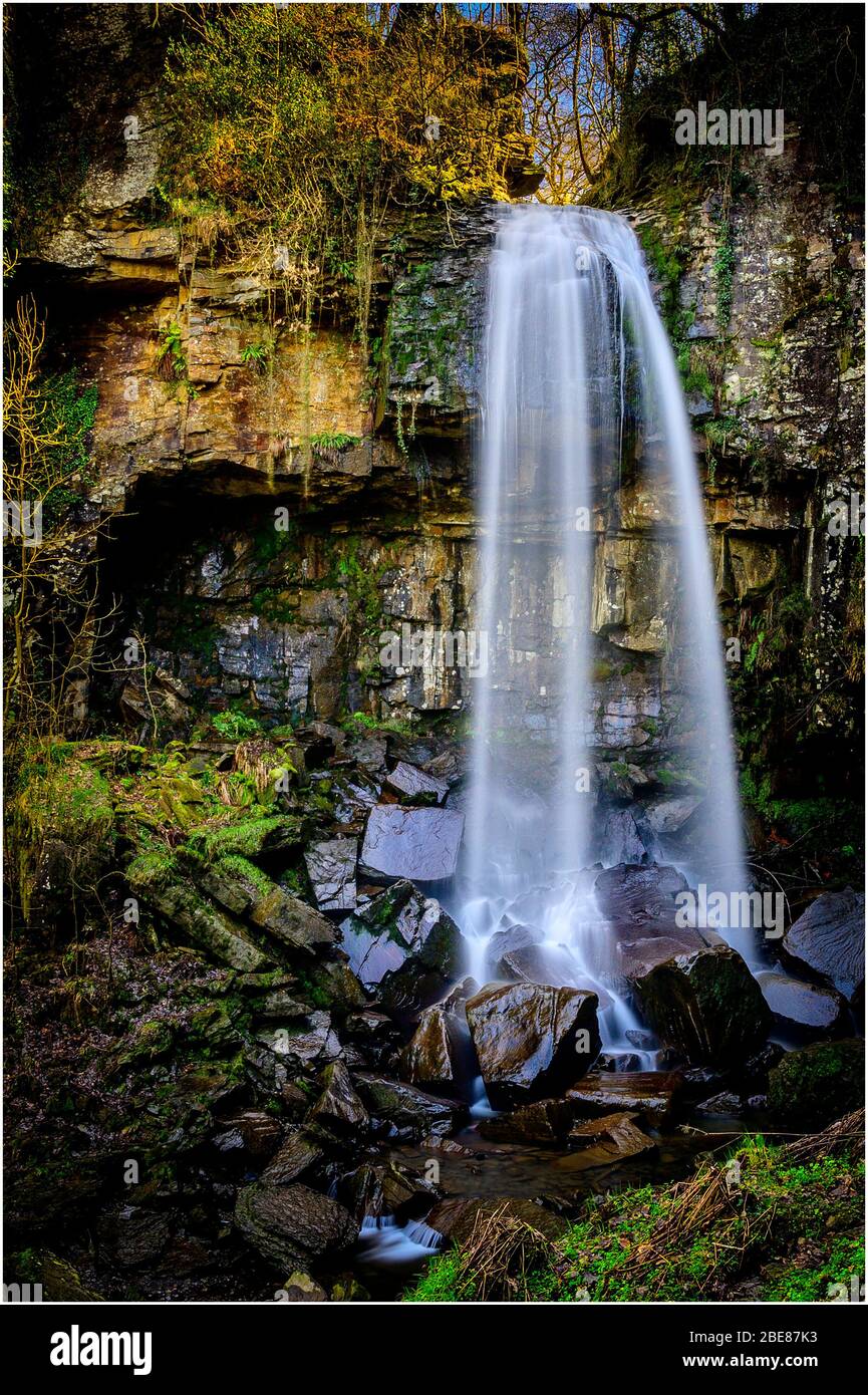 Melincourt waterfall Stock Photo