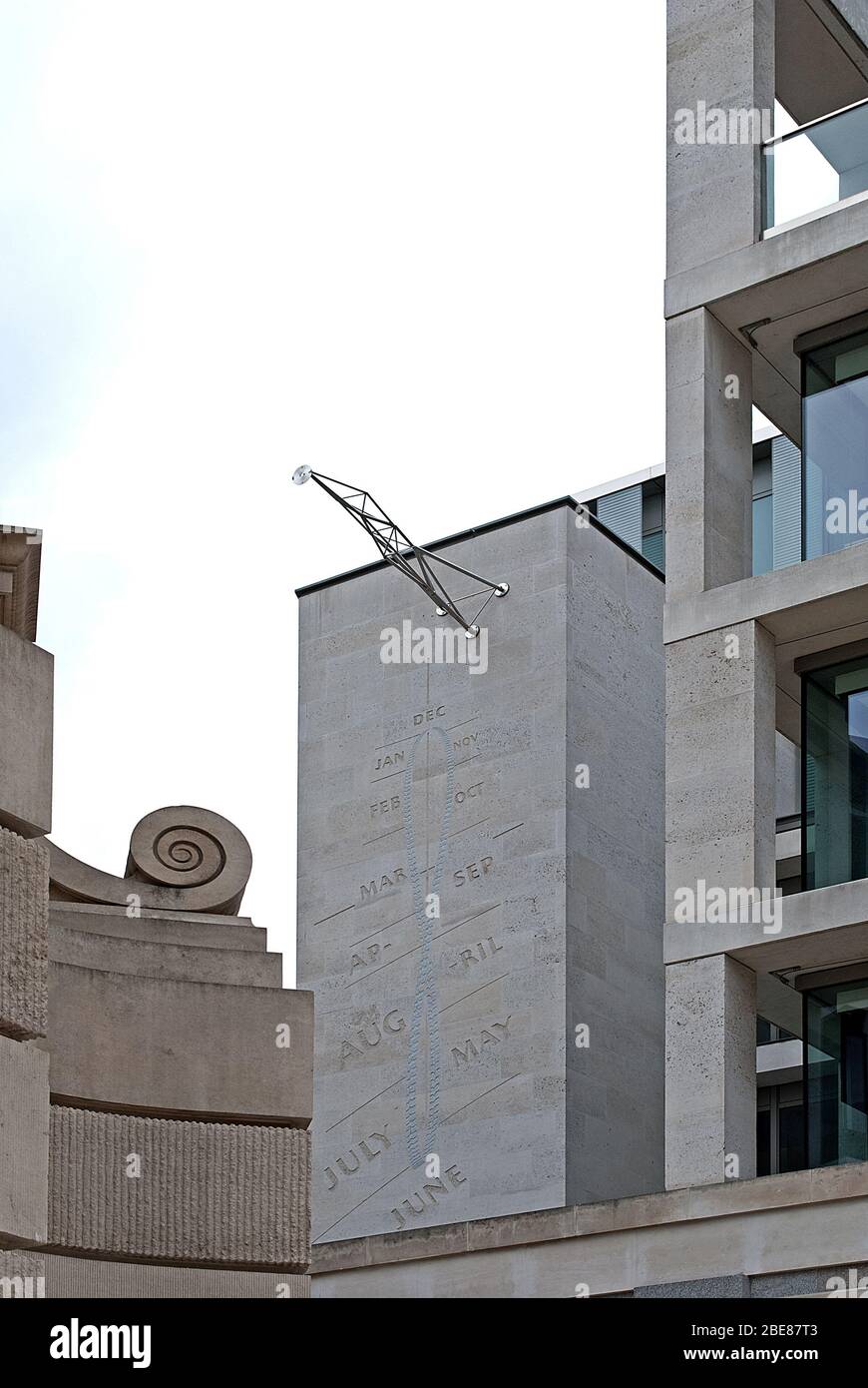 Sun Dial in Paternoster Square, City of London Stock Photo