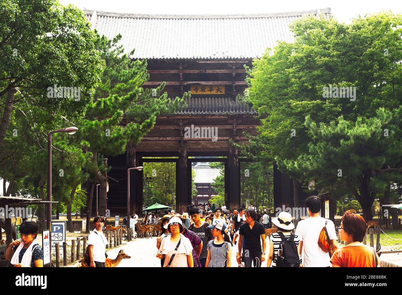 The Great South Gate, Nara, Osaka, Japan Stock Photo