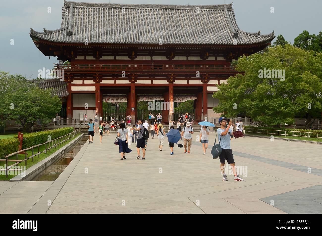The Main Gate, Nara, Osaka, Japan Stock Photo