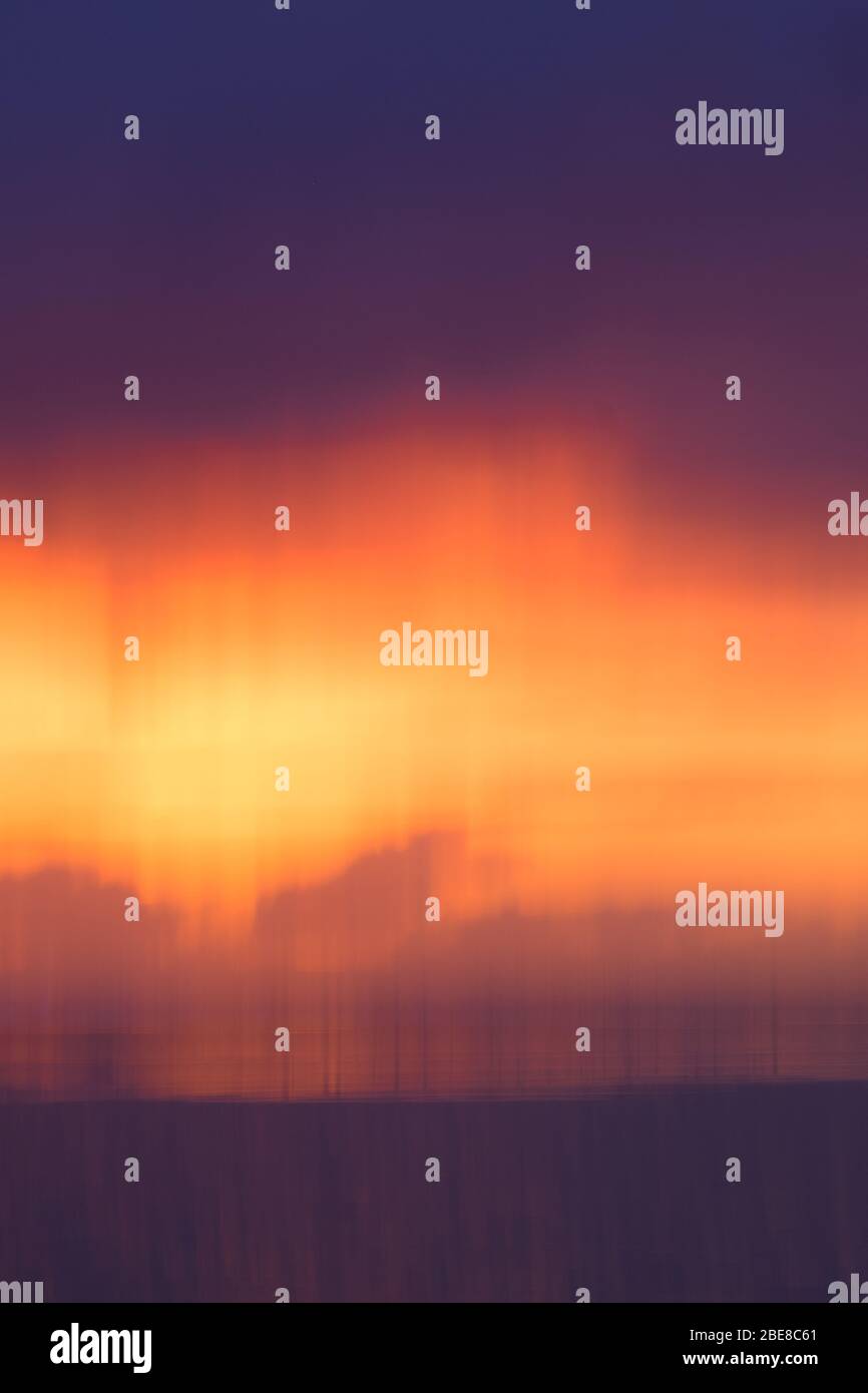 Abstract sunset in Tarifa Soain Stock Photo