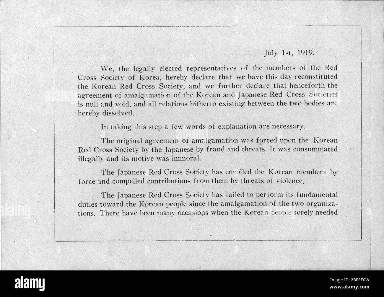 'English:  [Red Cross pamphlet on March 1st Movement] Item abstract: Declaration of Independence and photos exposing Japanese soldiers' brutality; Volume abstract: Hyon Sun's biographical poems,  photos, a Declaration of Independence and  booklet exposing Japanese soldiers' brutality.; Original version of Filename: KADA-shyun15-0121; KADA-shyun15-0122; KADA-shyun15-0123; KADA-shyun15-0124; KADA-shyun15-0125; KADA-shyun15-0126; KADA-shyun15-0127; KADA-shyun15-0128; KADA-shyun15-0129; KADA-shyun15-01210; KADA-shyun15-01211; KADA-shyun15-01212; KADA-shyun15-01213; KADA-shyun15-01214 Stock Photo