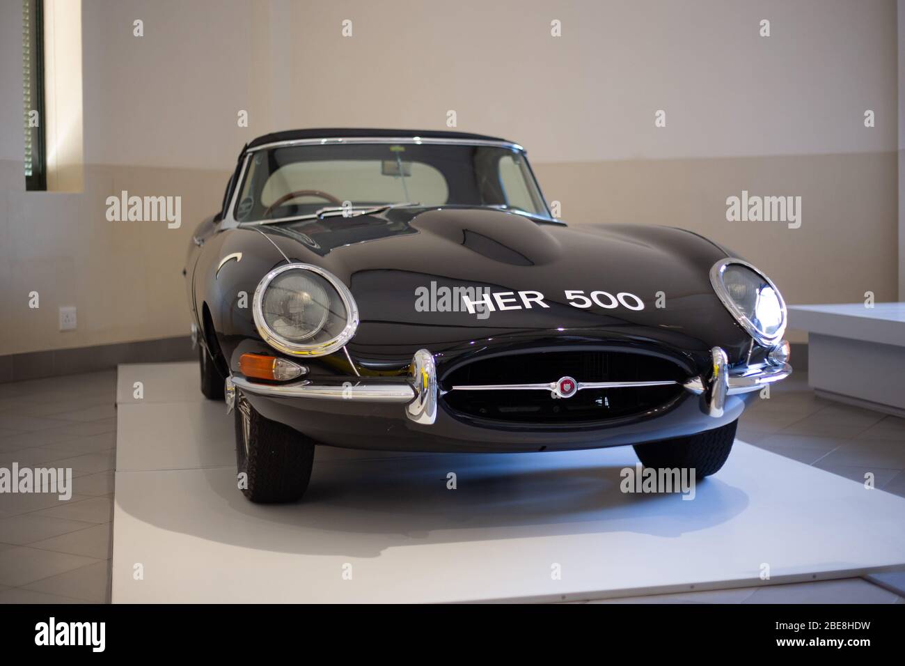 Cape Town South Africa April 2020 A Dark Blue Vintage Jaguar E Type Sports Car On Display At The Franschhoek Motor Museum Stock Photo Alamy