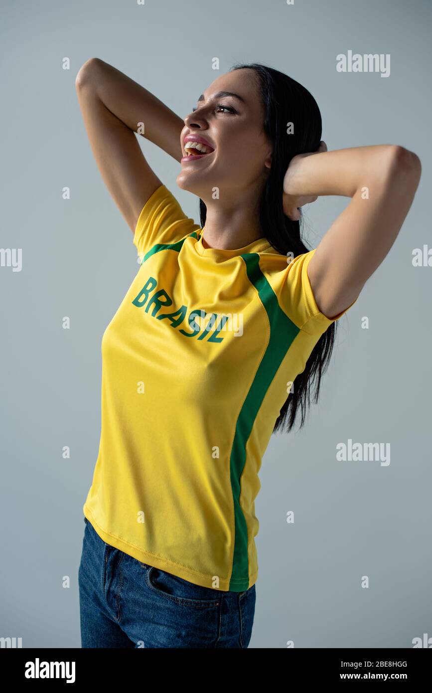 ladies brazil football shirt