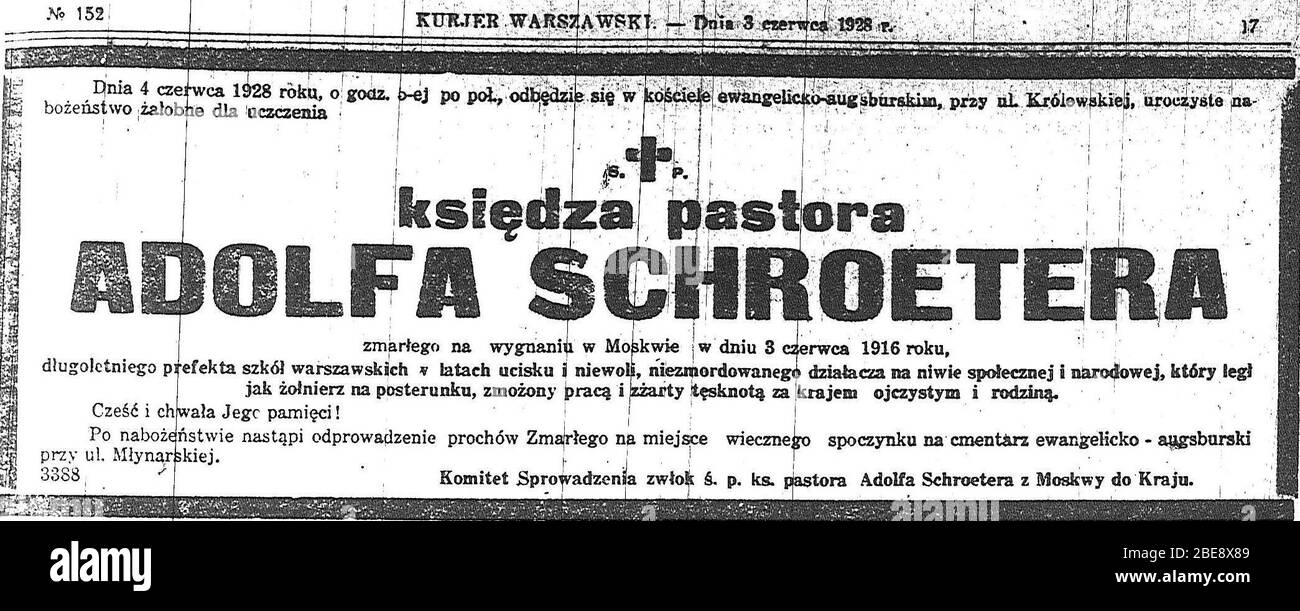 'Polski: domena publiczna; 1928; Kurier Warszawski; nie wiem; ' Stock Photo