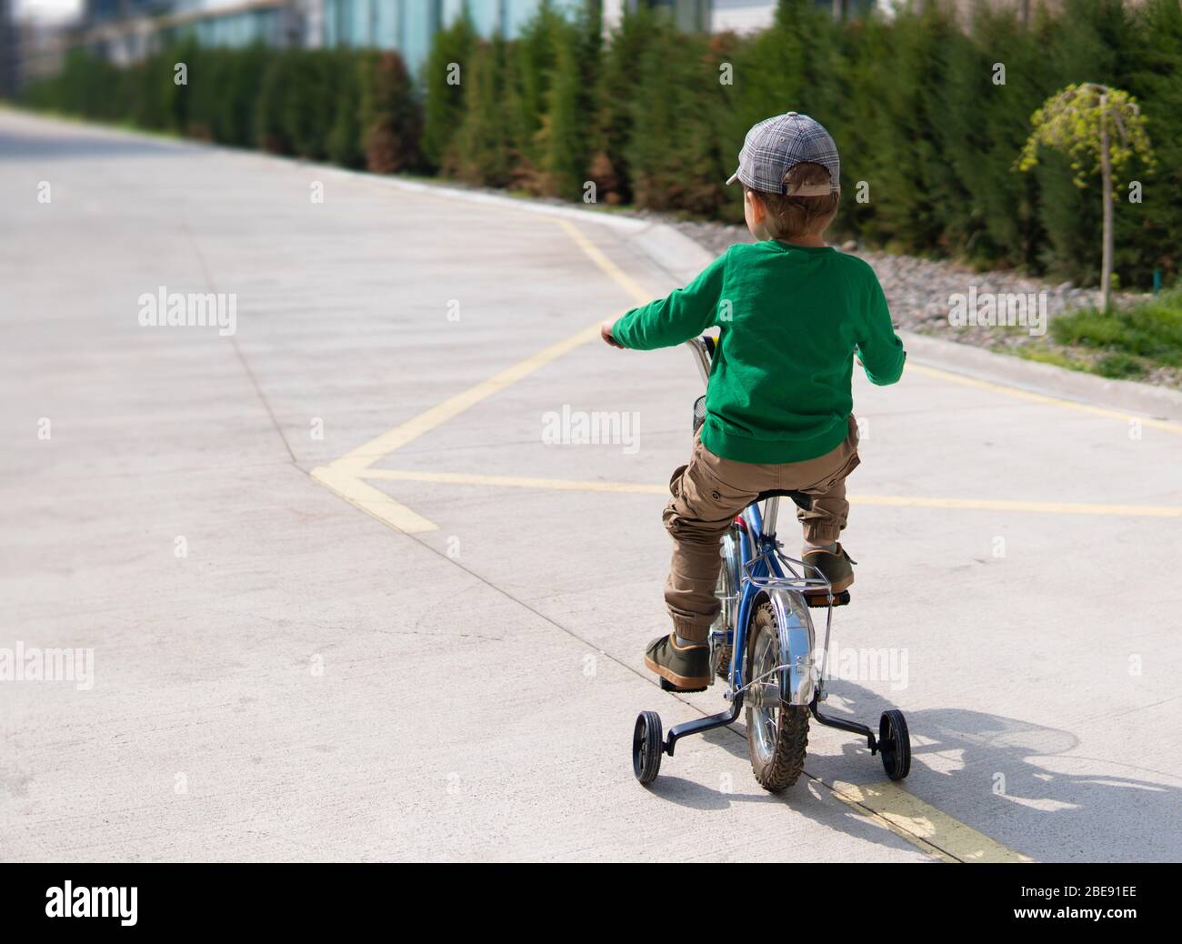 small boy small bike