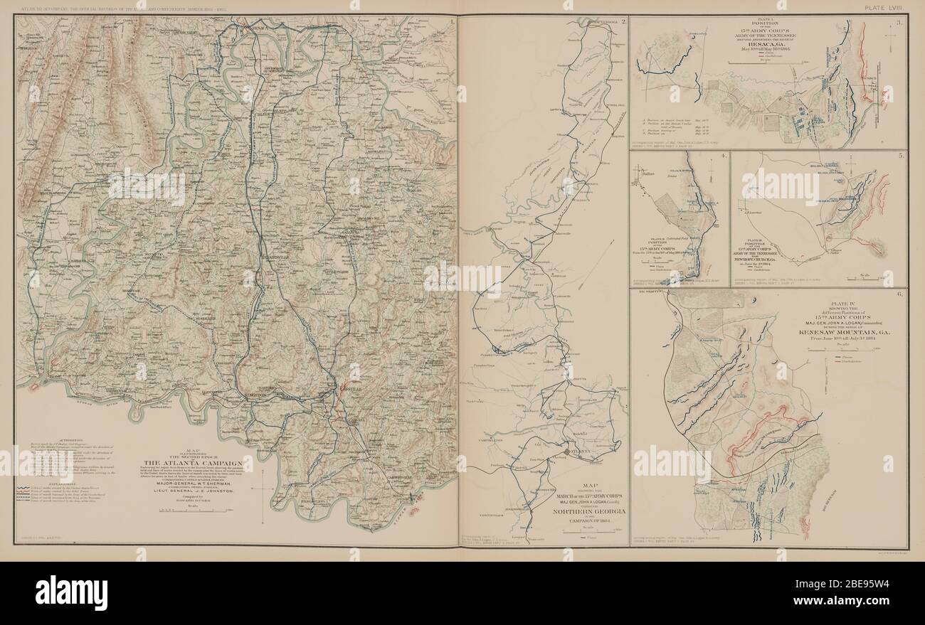 11 confederate states map hires stock photography and images Alamy