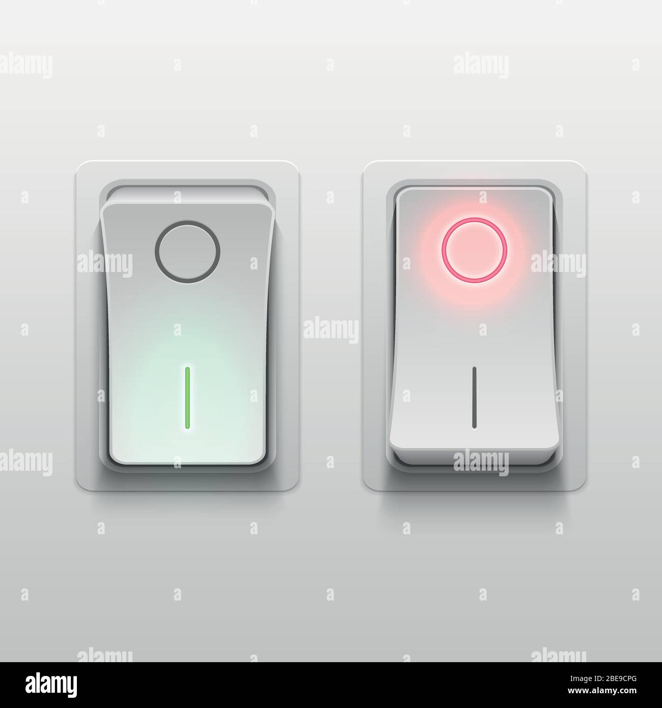 Toggle light switches Stock Vector Images - Alamy