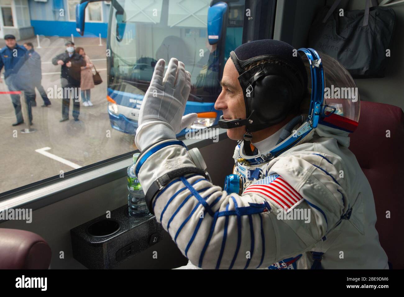 nasa astronaut and expedition 63 commander chris... BAIKONUR, KAZAKHSTAN - 09 April 2020 - Expedition 63 crewmember Chris ...