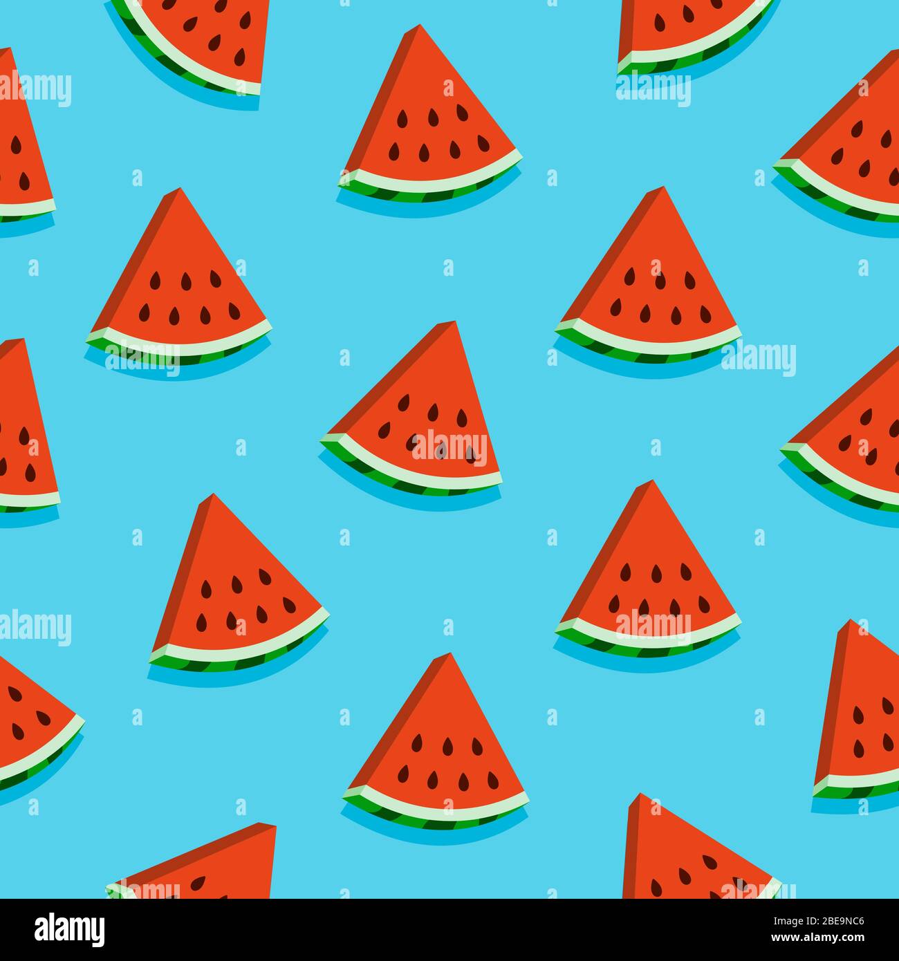 Seamless pattern with watermelon slices. Summer fruit background ...