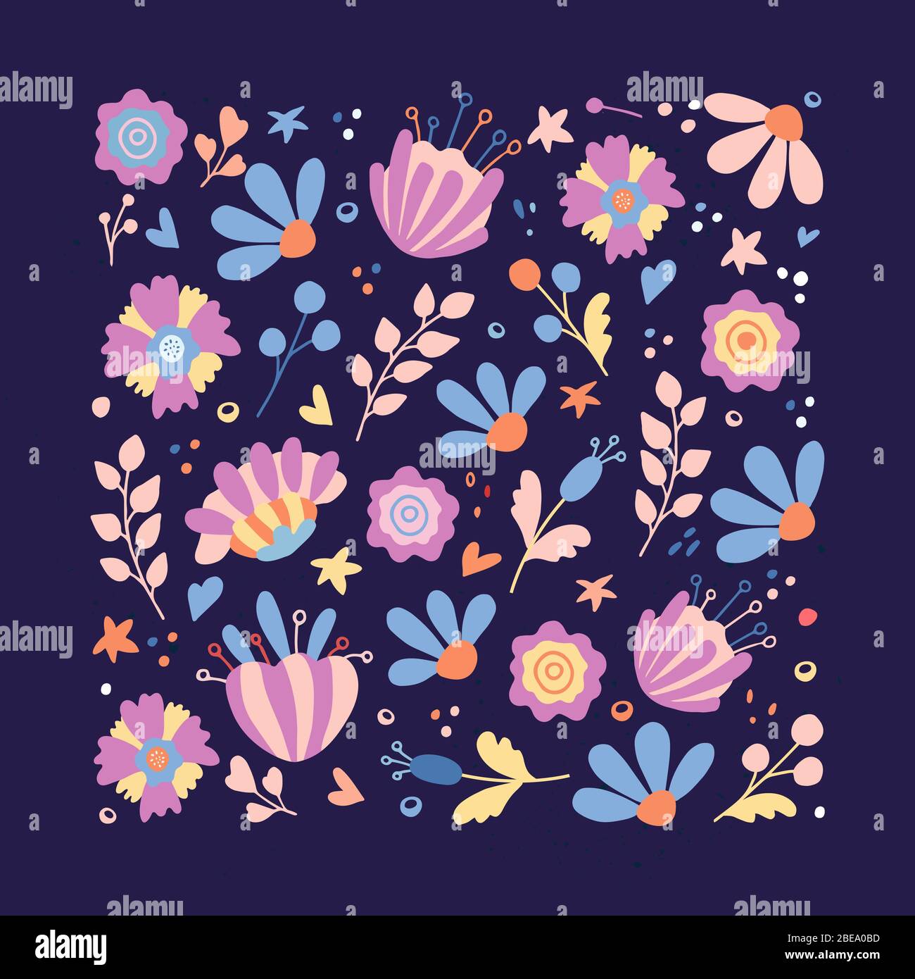 Set Of Hand Drawn Design Elements Vector Doodle Banners Ribbons