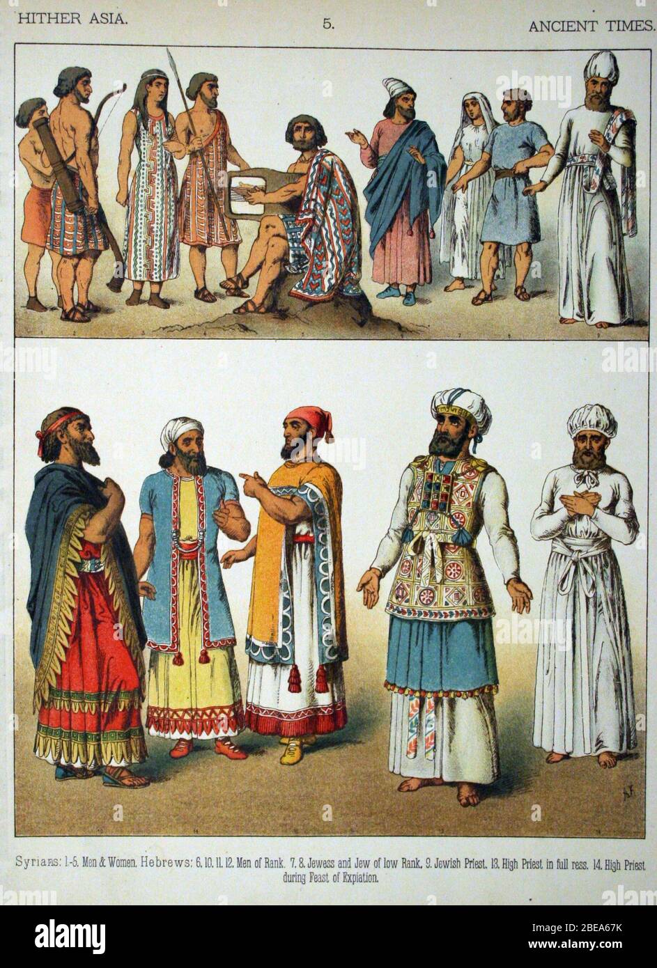 Ancient Times, Hither Asia; 1882; Costumes of All Nations (1882); by Albert  Kretschmer, painters and costumer to the Royal Court Theatre, Berin, and  Dr. Carl Rohrbach Stock Photo - Alamy