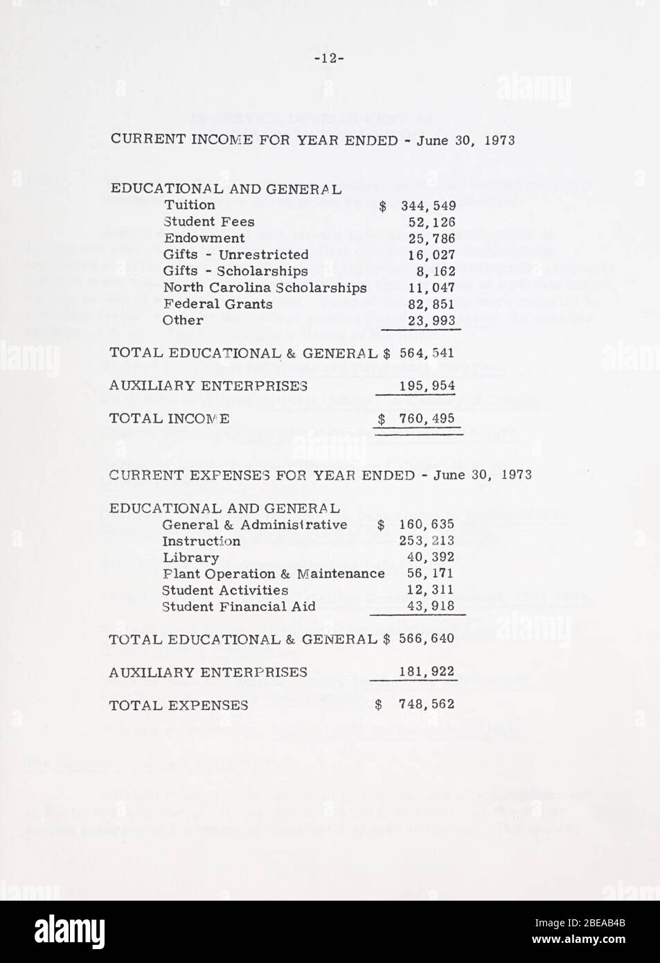 1973 annual report hi-res stock photography and images - Alamy