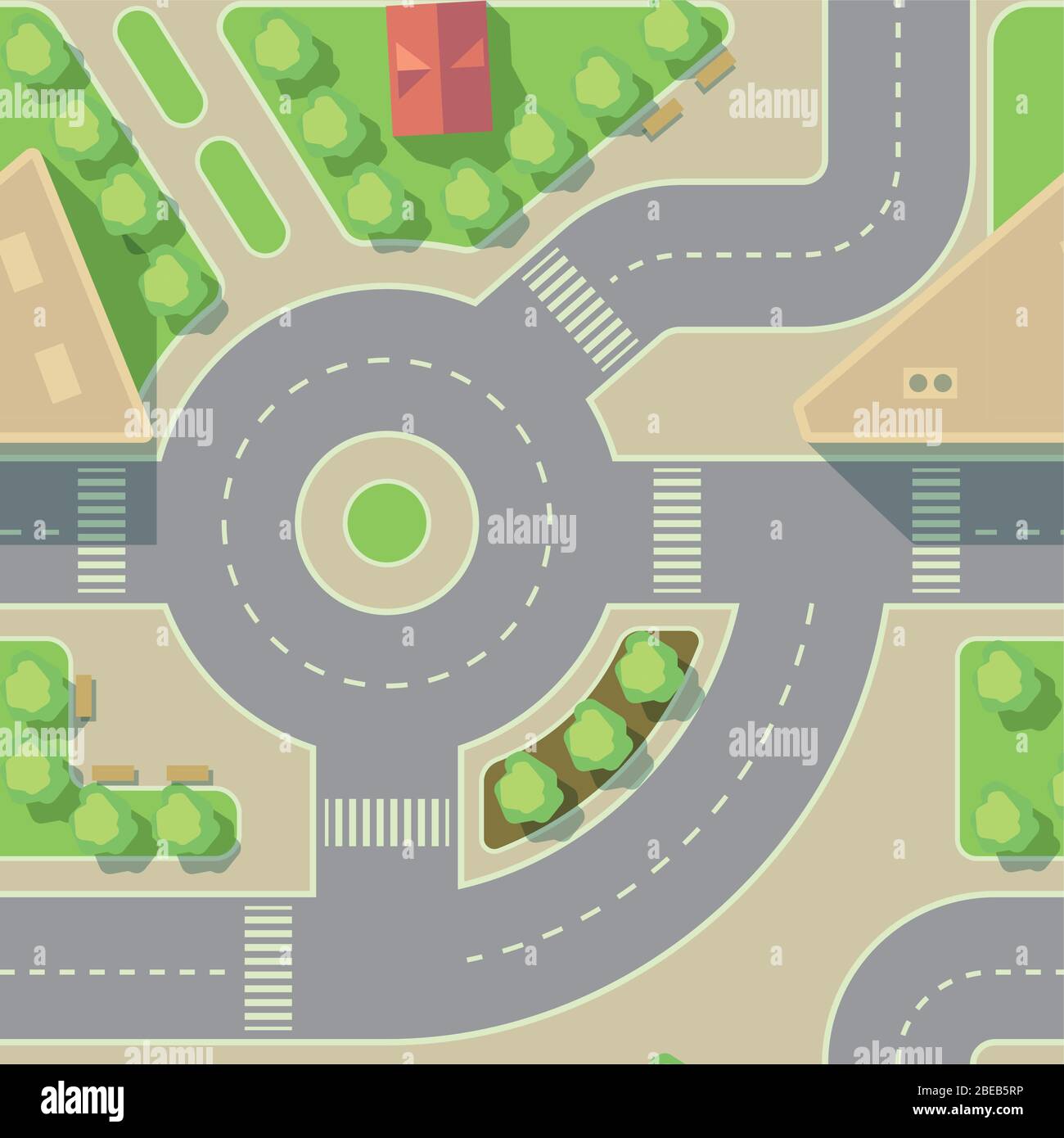 Vector Background Road Intercharge And Round Traffic Urban City Road Illustration Stock Vector Image Art Alamy