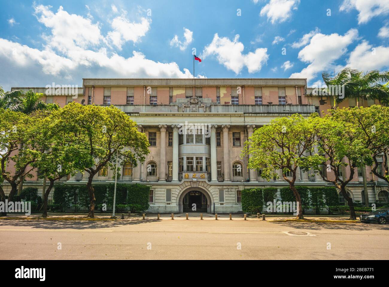 Facade of Academia Historica in Taipei, Taiwan Stock Photo