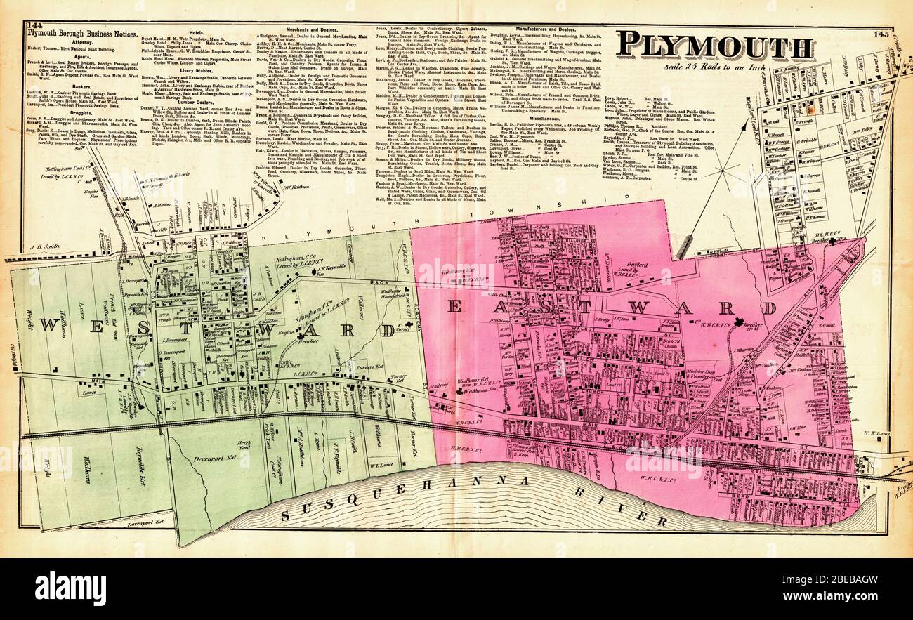 Plymouth pennsylvania map hires stock photography and images Alamy