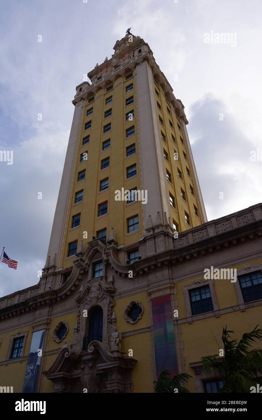 Freedom Tower, das Wahrzeichen des historischen Miami, Florida, USA Stock Photo