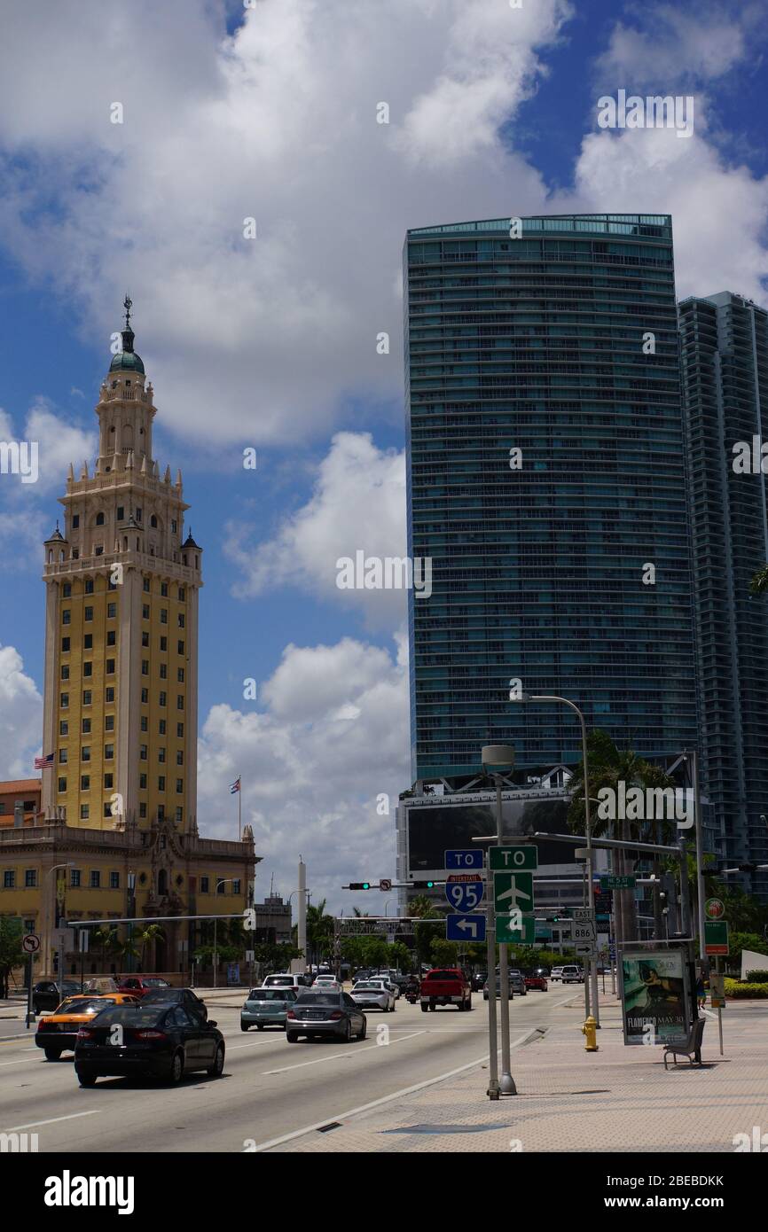 Freedom Tower, das Wahrzeichen des historischen Miami, Florida, USA Stock Photo