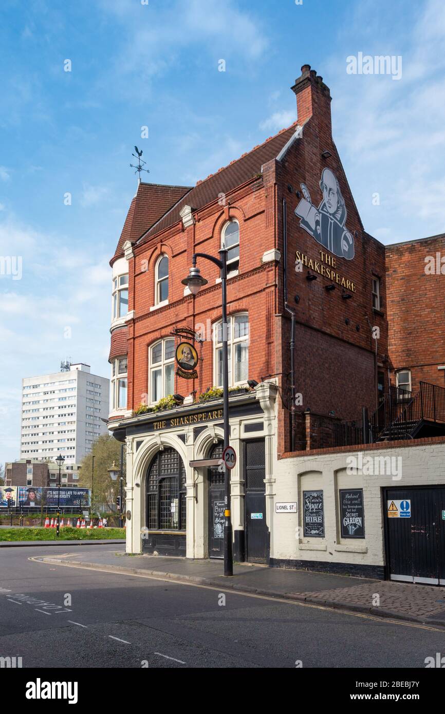 The Shakespeare pub, Birmingham city centre UK Stock Photo