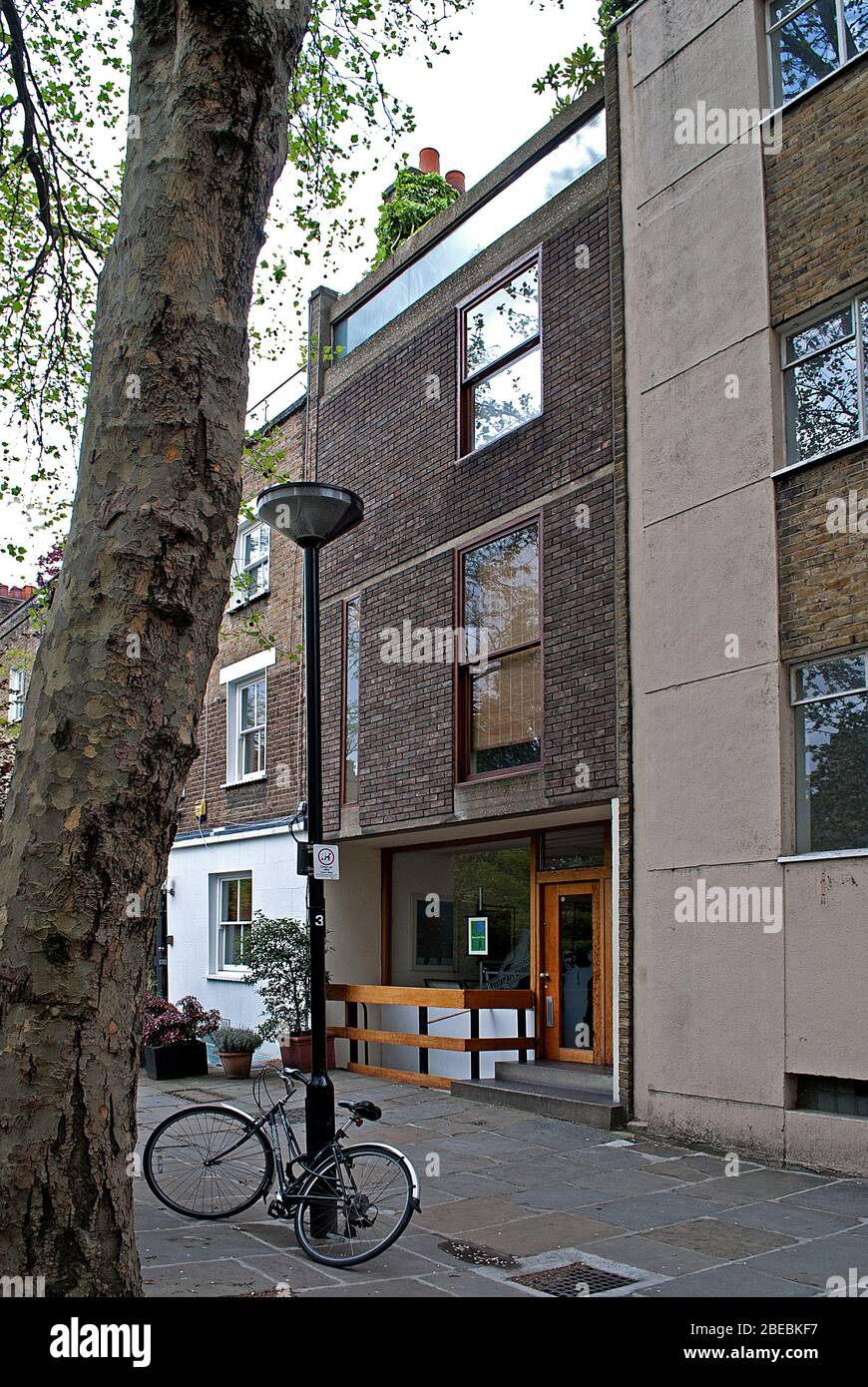 Modern Terrace House in Colville Place, London, W1 Stock Photo Alamy