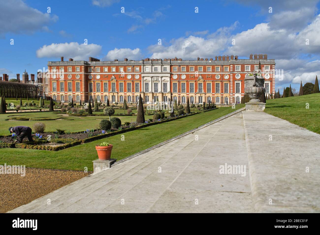 Exterior of Hampton Court royal Palace west London England UK Stock