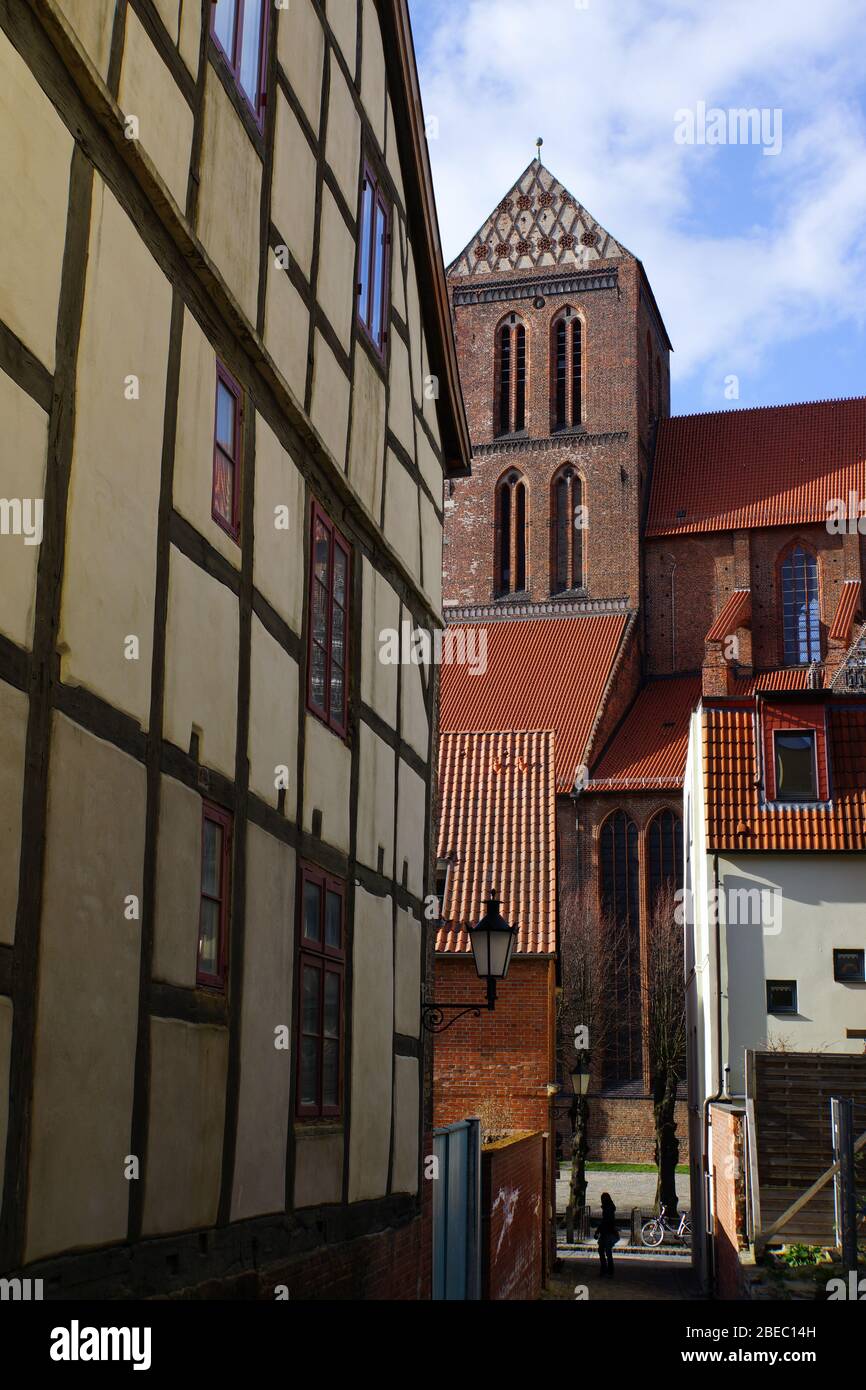 Baudenkmal in der historischen Altstadt, Wismar, MecklenburgVorpommern